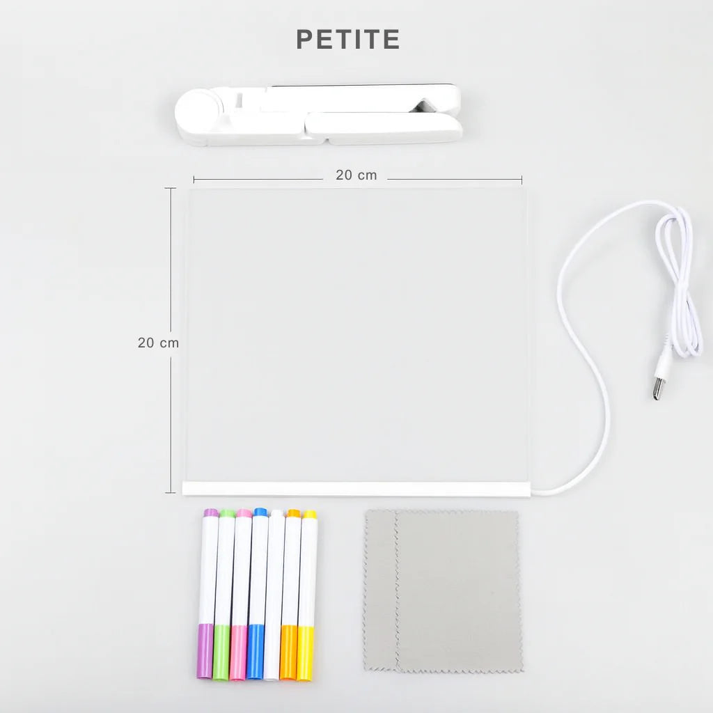 Bioxa™ - Planche à dessin lumineuse à LED pour enfants