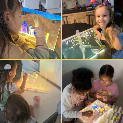Bioxa™ - Planche à dessin lumineuse à LED pour enfants